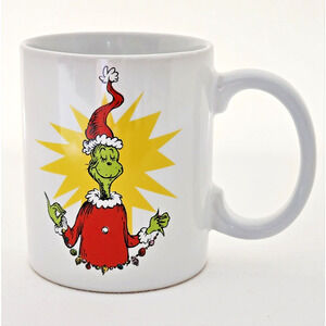 MUG-GRINCH-CHRISTMAS MUG-White-Classic-Green Grinch